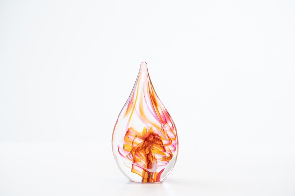 Ashes in Glass Small Teardrop Ashes Keepsake